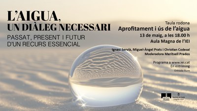 cartell promocional: l'Aigua, un diàleg necessari.