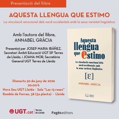Cartell de la presentació.
