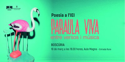 Cartell promocional del Cicle Poesia a l'IEI.