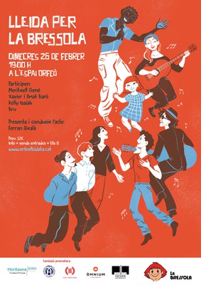 Cartell "Lleida per La Bressola" de l'artista Andrea de Castro..