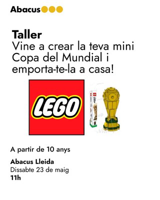 Cartell del taller d'Abacus Lleida..