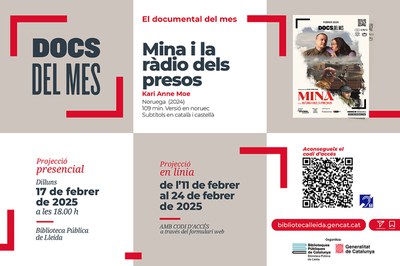 El Documental del mes  “Mina i la ràdio dels presos”.