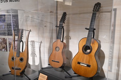 Detall de l'exposició sobre Emili Pujol.