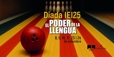 Cartell promocional: El Poder de la Llengua. DiadaIEI25.
