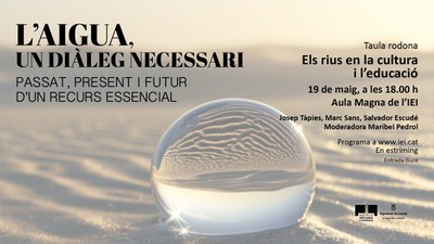 cartell promocional: els rius en la cultura i l'educació.