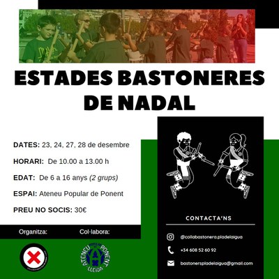 CARTELL DE LES ESTADES BASTONERES DE NADAL 2024.