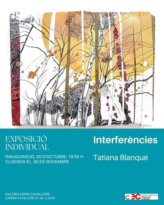 Invitació a l'exposició individual Interferències.