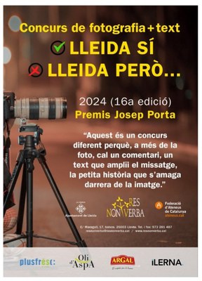 Concurs de fotografia " Lleida si. Lleida però...Premis Josep Porta".