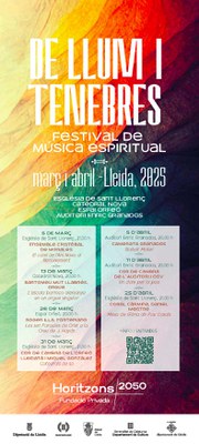 Cartell del Festival "De llum i tenebres".