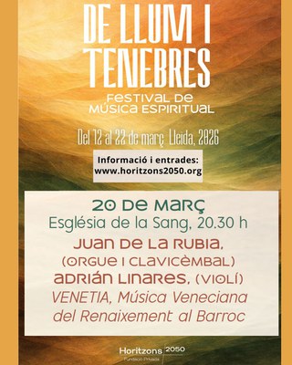 Cartell del Festival "De llum i tenebres".