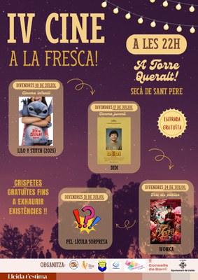IV CINE A LA FRESCA 2026.