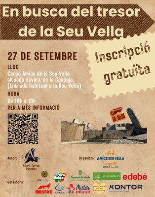 Cartell Joc de Pistes "En Busca del Tresor de la Seu Vella" 2026.