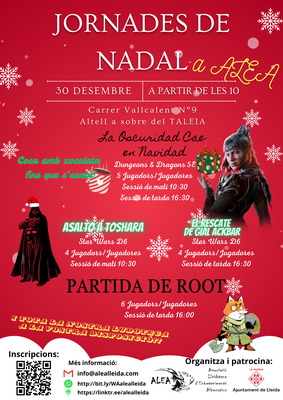 Cartell Jornades de Nadal a ALEA.