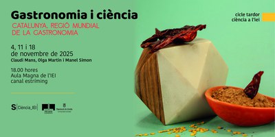 Cartell promocional: Gastronomia i Ciència.