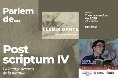 Nou cicle de xerrades “Post scriptum” amb Miquel del Pozo.