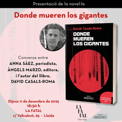 Cartell de la presentació.