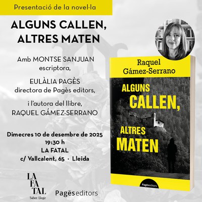 Cartell de la presentació.