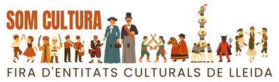 Bàner del cartell de SOM CULTURA: Fira d'entitats de cultura popular de Lleida (2a ed.).