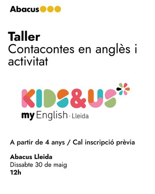 Cartell del taller d'Abacus Lleida..