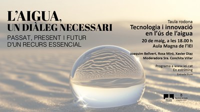 cartell promocional: L'Aigua un diàleg necessari.