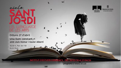 Cartell promocional: Cicle Sant Jordi i el llenguatge de les arts.