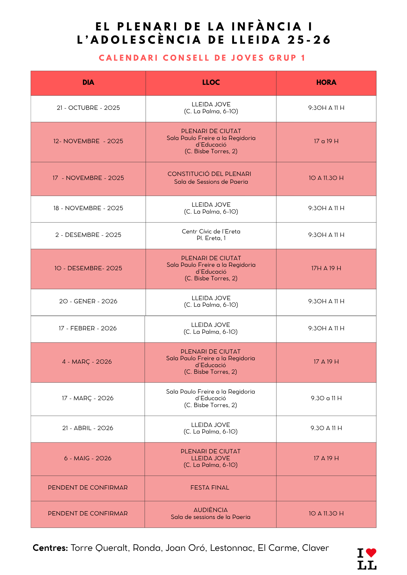 25-26 Calendari Grup 1