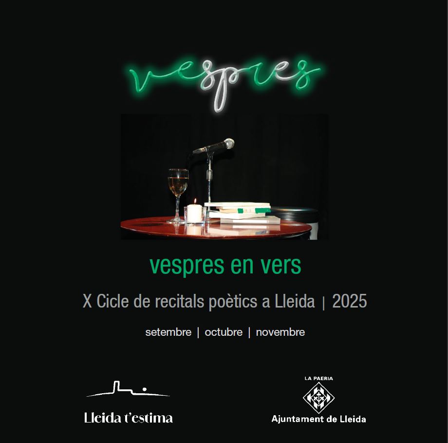 VESPRES EN VERS 2025 - X Cicle de recitals poètics a Lleida