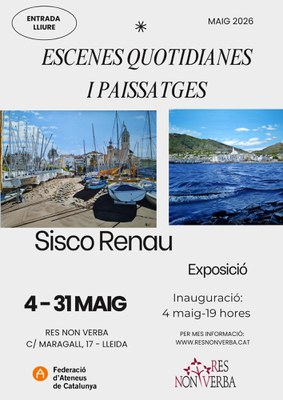 Exposició “Escenes quotidianes i paisatges” de Sisco Renau.