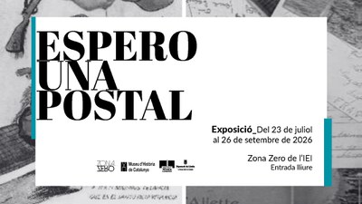 cartell promocional: Espero una postal.