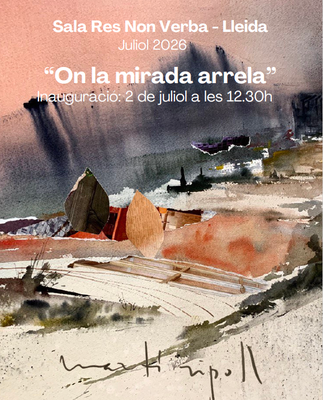 "On la mirada arrela".